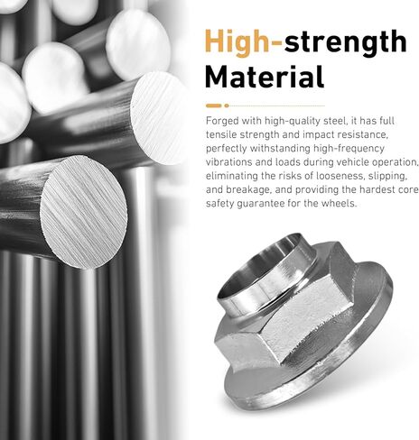 2 PCS CV Axle Nut, Front Rear Spindle Lock Lug Nut, Steel Driveshaft Spindle Nuts, Replace 902170049 Compatible with Subaru Forester Legacy Outback Impreza (Silver) in Kuwait