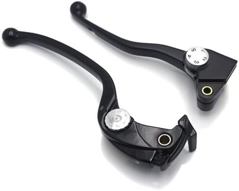 HongK- عتلات فرامل أمامية سوداء للدراجات النارية متوافقة مع 2019-2024 Ninja ZX-6R مجموعات رافعة يدوية كلاسيكية من الألومنيوم ZX6R زوج رائع in Kuwait