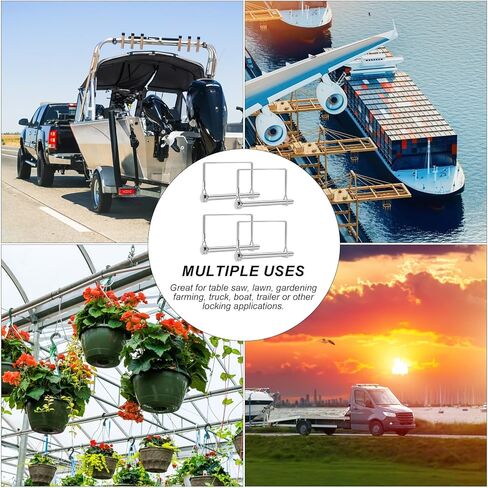4 قطع من دبابيس وصلة المقطورة، 5/16 بوصة × 4 بوصة، دبابيس قفل عمود PTO، دبابيس وصلة قطر مربعة شديدة التحمل، دبابيس وصلة سلامة المقطورة، دبابيس قفل الأسلاك، دبابيس قفل وصلة المقطورة لوصلات جزازة العشب in Kuwait