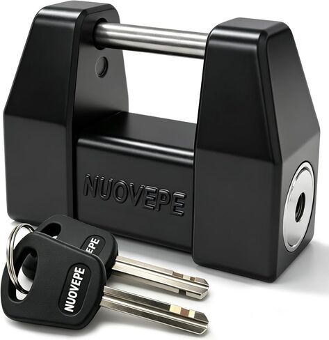 Heavy Duty Trailer Coupler Lock, 1/4" Pin with 1-1/4" Wider Span, Push-to-Lock Trailer Tongue Latch Lock, Anti-Theft Weatherproof Coupler Pin for Tow Boat, RV, Camper, Truck & Utility Trailers in Kuwait