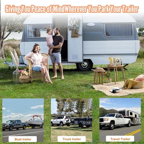 2026 Tlvuvmo Universal Trailer Hitch Locks for 2 5/16" & 2" & 1 7/8" Couplers, Enclosed Heavy Duty Tongue Lock, Anti -Theft Steel Coupler Lock for Trailers, Boat, RV, Camper in Kuwait