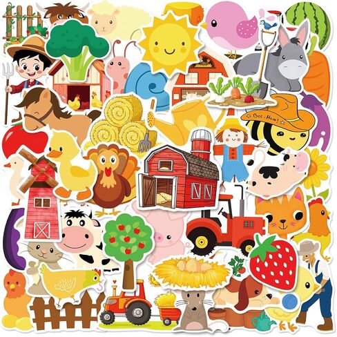 50Pcs Watercolor Bee Stickers Pack, Waterproof Vinyl Honey Decals for Water Bottle Laptop Suitcase Skateboard Scrapbook Journal, Cute Insect Labels for Kids Teens Girls DIY Decor Party Gift Supplies in Saudi Arabia