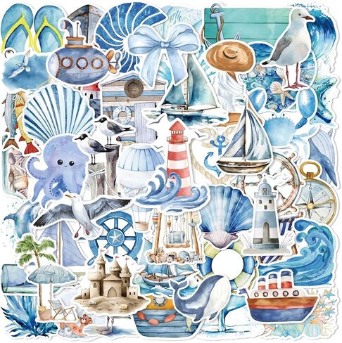 50Pcs Watercolor Bee Stickers Pack, Waterproof Vinyl Honey Decals for Water Bottle Laptop Suitcase Skateboard Scrapbook Journal, Cute Insect Labels for Kids Teens Girls DIY Decor Party Gift Supplies in Saudi Arabia