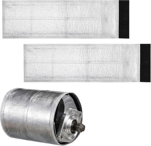 LemonRoad 2 Pack Starter Heat Shield درع المحرك الصغير 5.25 بوصة × 16.5 بوصة حاجز حرارة المحرك العاكس لدرجة الحرارة العالية لحماية المبتدئين in Kuwait