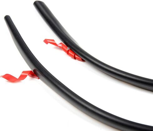 G-PLUS Fender Flares Edge Trim 30 قدمًا عالميًا لآبار عجلات السيارات والشاحنات، حشية مطاطية لتوهج الحاجز، شريط ختم مطاطي مرن على شكل ممسحة العجلة مع شريط من فئة السيارات بطول 3 أمتار in Kuwait
