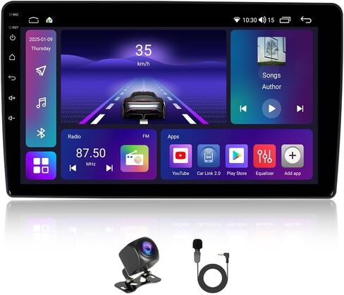 ASURE 10.1-inch Android 15 Car Stereo, 8core 4G+64G RAM/ROM, IPS Touch Screen Radio GPS Navigation for Jeep Cherokee KL 2014-2018, Carplay, Android Auto, WiFi, Bluetooth in Kuwait