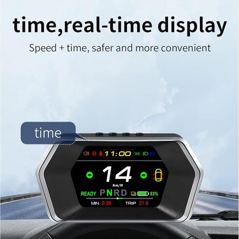3.3-inch Dashboard Real-Time Speed Gear Position Seat Belts Brake Warning Display Compatible for Model Y 2019-2025 & for Model 3 2021-2025 with CarPlay and Android Auto Automotive Dashboard in Kuwait