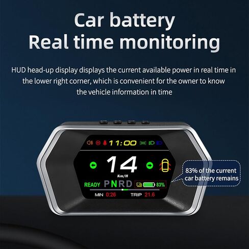 3.3-inch Dashboard Real-Time Speed Gear Position Seat Belts Brake Warning Display Compatible for Model Y 2019-2025 & for Model 3 2021-2025 with CarPlay and Android Auto Automotive Dashboard in Kuwait