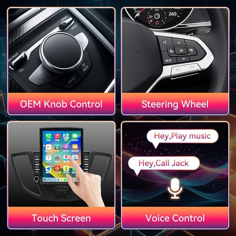 ترقية راديو ستيريو للسيارة Android 13.0 مقاس 9.7 بوصة متوافقة مع Ford Transit Connect 2015-2018، شاشة تعمل باللمس مع CarPlay اللاسلكي وAndroid Auto، نظام تحديد المواقع العالمي (GPS)، 2+64 جيجابايت، FM، SWC، كاميرا احتياطية، ميكروفون in Kuwait