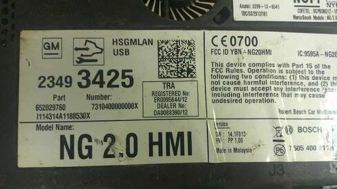 حزمة معلومات-GPS-tv تناسب 15-16 عامًا ومتوافقة مع ATS Canyon Tahoe Colorado Impala 23493425 in Kuwait