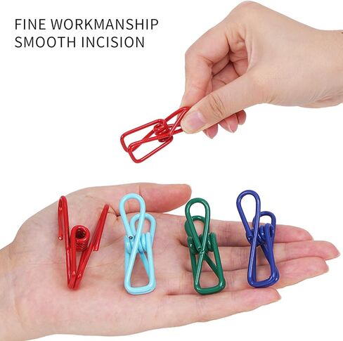 12 Pack Assorted Chip Bag Clips Utility, 2 Inch PVC-Coated Steel Clip for Parper, Multicolor in Kuwait