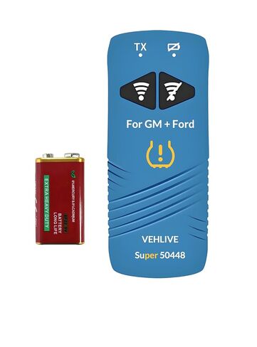 TPMS Reset Tool w/Battery for GM and Ford Series Vehicles, 2IN1 Super-50448 Tire Sensor Reset Tool, EL50448+EL50449 Tpms Relearn Tool for Chevrolet GMC Buick Cadillac Hummer Ford Lincoln Mercury in Kuwait