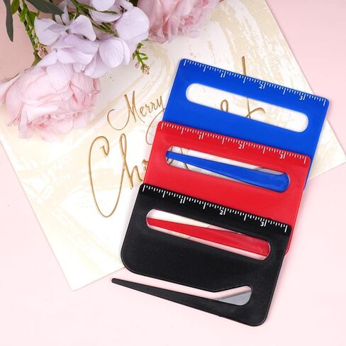 3Pcs Letter Openers with Ruler and Magnifier, Mail Opener Tool Envelope Package Slitter for Mails Multipurpose Supplies for Home Office School 3.74x2.48x0.12 Inches in Kuwait