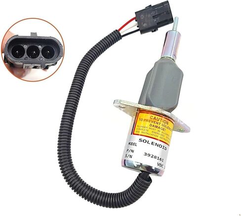 4BT 6BT 6CT 6LT مفتاح صمام الملف اللولبي للمحرك Flameout 3928161، 24V DC - جزء بديل لنظام وقود الماكينة الأرضية in Kuwait