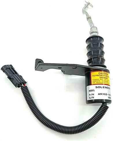 YC4A YC4B YC6J Engine Flameout Solenoid Valve Oil Cut-off Switch A9JG2-1115100B, 24V DC - Replacement Part for Loader Excavator Fuel System in Kuwait