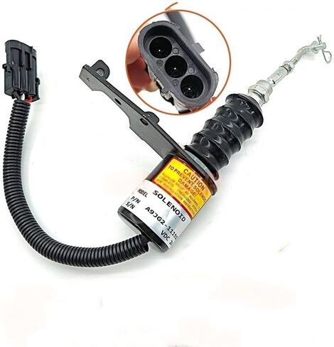 YC4A YC4B YC6J Engine Flameout Solenoid Valve Oil Cut-off Switch A9JG2-1115100B, 24V DC - Replacement Part for Loader Excavator Fuel System in Kuwait