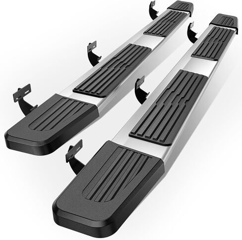 YZONA Running Boards Compatible with 2009-2018 RAM 1500, 2010-2026 RAM 2500 3500, 2019-2024 RAM 1500 Classic, Crew Cab Only - Side Step Rails Black Aluminum Alloy Nerf Bars in Saudi Arabia