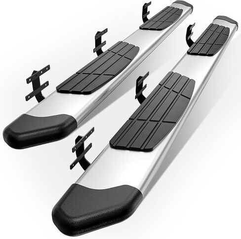 YZONA Running Boards Compatible with 2009-2018 RAM 1500, 2010-2026 RAM 2500 3500, 2019-2024 RAM 1500 Classic, Crew Cab Only - Side Step Rails Black Aluminum Alloy Nerf Bars in Saudi Arabia