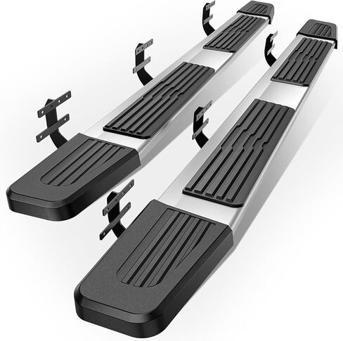 YZONA Running Boards Compatible with 2009-2018 RAM 1500, 2010-2026 RAM 2500 3500, 2019-2024 RAM 1500 Classic, Crew Cab Only - Side Step Rails Black Aluminum Alloy Nerf Bars in Saudi Arabia