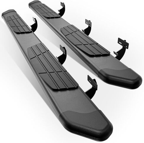YZONA Running Boards Compatible with 2009-2018 RAM 1500, 2010-2026 RAM 2500 3500, 2019-2024 RAM 1500 Classic, Crew Cab Only - Side Step Rails Black Aluminum Alloy Nerf Bars in Saudi Arabia