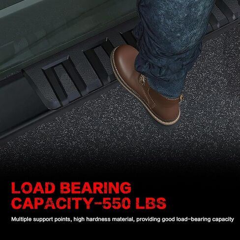 لوحات تشغيل مقاس 6 بوصات متوافقة مع Crew Cab 2019-2026 Chevy Silverado/GMC Sierra 1500,2020-2026 2500 3500HD 4 أبواب كاملة الحجم محرك ألومنيوم أسود مسحوق Nerf قضبان جانبية 8 أقواس in Kuwait