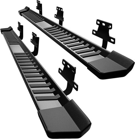 Autosaver88 6 Inch Running Boards Compatible with 2019-2026 RAM 1500 Crew Cab, Step Pad Design, Stainless Steel Side Steps Black Nerf Bar in Kuwait
