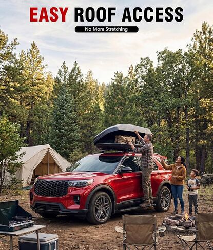 خطوات جانبية لألواح الجري مناسبة لسيارة Ford Explorer 2020-2026، سهلة التركيب، قضبان نيرف من الألومنيوم شديدة التحمل بوزن 500 رطل مع لوحتين أماميتين من الطين، دخول وخروج آمن للعائلة، حماية للجسم in Kuwait