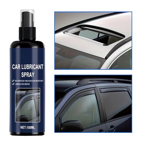 Window Track Glass Lifting Agent Rubber Strips Seal Softening Agent 100ml Car Window Lubricants Sprayer with Tow Long Lasting Durability in Kuwait