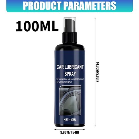 Window Track Glass Lifting Agent Rubber Strips Seal Softening Agent 100ml Car Window Lubricants Sprayer with Tow Long Lasting Durability in Kuwait
