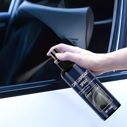 Window Track Glass Lifting Agent Rubber Strips Seal Softening Agent 100ml Car Window Lubricants Sprayer with Tow Long Lasting Durability in Kuwait