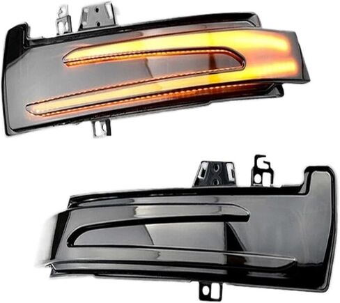 2pcs Fit For Benz W204 CLA A B C E S GLA GLK CLS Class W176 W212 Amber Turn Side Mirror Light white Parking Lamp/DRL(Dual Color W A) in Saudi Arabia