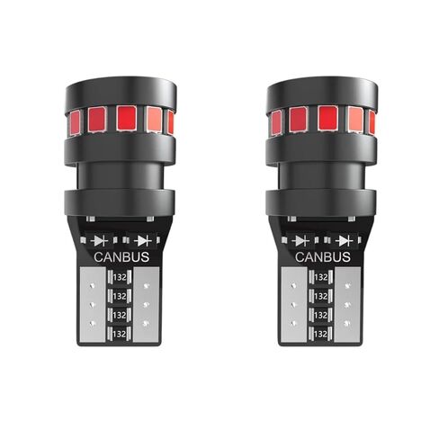 2 قطعة أحمر T10 W5W مشرق 2026 LED أضواء مواقف السيارات WR5W السيارات إسفين بدوره الجانب لمبات Canbus الداخلية القراءة قبة مصابيح 12V استبدال للوحدة الإلكترونية الدقة موثوقة الصف in Kuwait