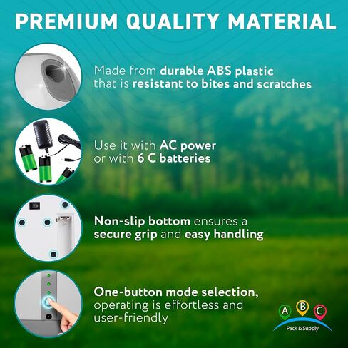 ABC Automatic Dog Ball Launcher. White Automatic Ball Thrower. ABS Automatic Ball Launcher for Small and Medium size dogs with Throwing Distance 10 ft, 20 ft, 30 ft. Dog Ball Thrower with 3 Balls in Saudi Arabia