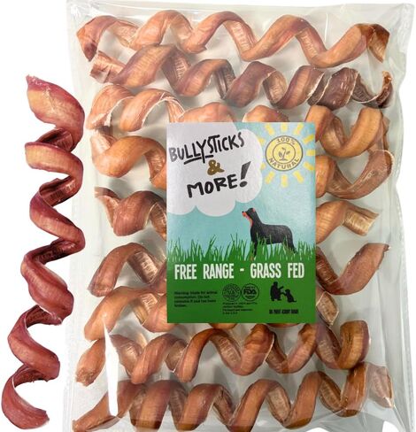 BULLYSTICKS & MORE 12 Inch Bully Sticks (Regular - 8 Pack) | Bully Sticks for Medium Dogs | 100% Grass Fed Beef | Dog Parents Choice Bully Stick Dog Chews | No Hide Bully Bones in Saudi Arabia