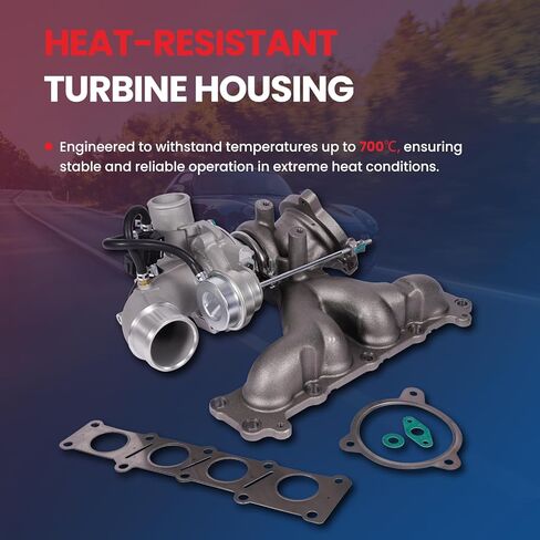MOCA K03 Turbo Turbocharger Fit for Jaguar 2017-2018 XE 2.0L, 2013-2015 XF 2.0L, for Land Rover 2012-2013 Range Rover Evoque 2.0L, 2013-2015 LR2 2.0L, GAS ONLY in Kuwait