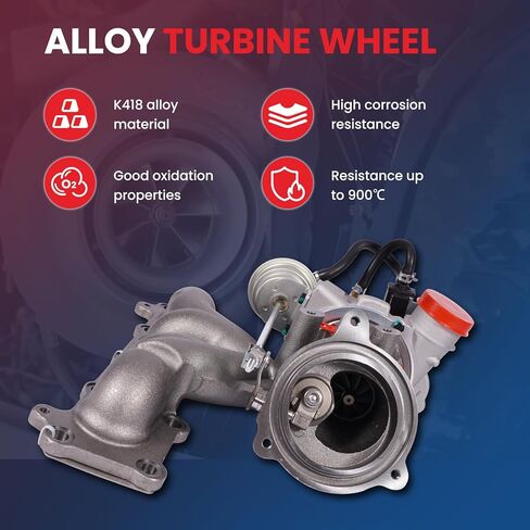 MOCA K03 Turbo Turbocharger Fit for Jaguar 2017-2018 XE 2.0L, 2013-2015 XF 2.0L, for Land Rover 2012-2013 Range Rover Evoque 2.0L, 2013-2015 LR2 2.0L, GAS ONLY in Kuwait
