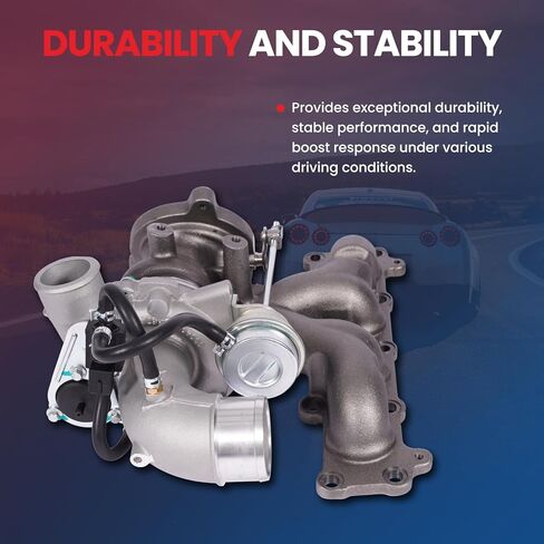 MOCA K03 Turbo Turbocharger Fit for Jaguar 2017-2018 XE 2.0L, 2013-2015 XF 2.0L, for Land Rover 2012-2013 Range Rover Evoque 2.0L, 2013-2015 LR2 2.0L, GAS ONLY in Kuwait