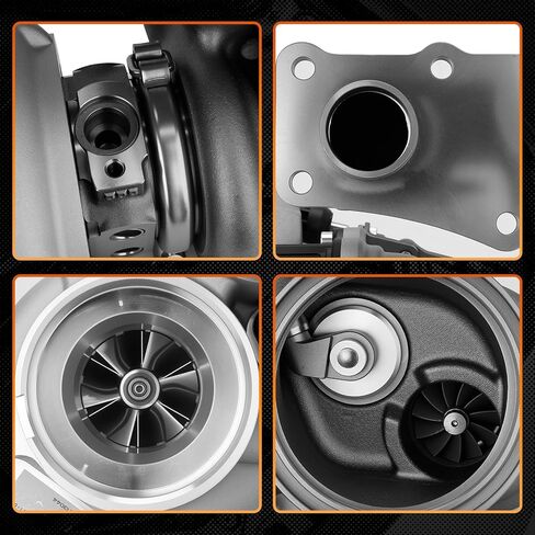 11657642469 Turbocharger with Electronic Actuator & Gaskets Compatible with BMW F22 F23 F30 F32 F10 E84 F25 F26 F15 E89, 228i 320i 328i 428i 528i X1 X3 X4 X5 Z4, N20 N26 2.0L L4, Replace # 11657635804 in Kuwait