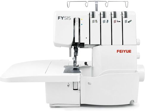 FEIYUE FY515 Serger Overlock Machine with Extension Table, 2/3/4 Thread Serger, Adjustable Differential Feed, Built-In Rolled Hem, Color-Coded Threading, Heavy-Duty Metal Frame in Kuwait