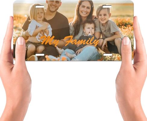 لوحة ترخيص مخصصة لمقدمة السيارة، أضف نص الصور المخصص الخاص بك، صورة، صورة، تصميم فني للشعار، علامات السيارات، لوحات ترخيص أمامية مقاس 6 × 12 بوصة (متعددة-01) من الألومنيوم in Kuwait