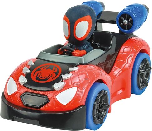 Carrera First Spidey - It's Spidey Time Slot Car Race Track - Includes 2 Cars: Spidey and Spin - Battery-Powered Beginner Toy Racing Set for Kids Ages 3 Years and Up in Kuwait