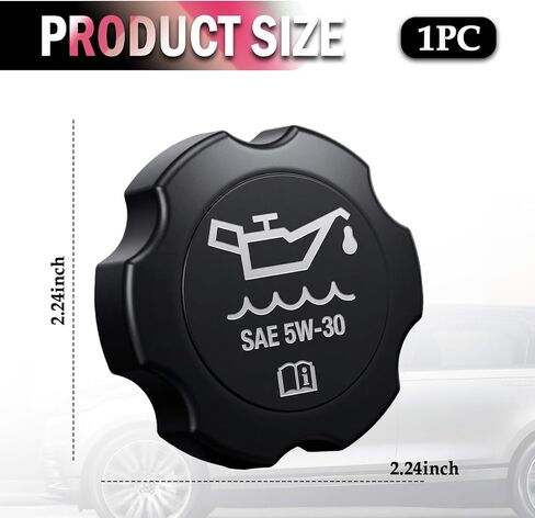 استبدال غطاء زيت المحرك، جزء غطاء حشو الزيت المتين مؤهل لاستبدال FC208،12573337، أغطية زيوت المحرك المتوافقة مع شيفروليه/جي إم سي/كاديلاك/بويك/أولدزموبيل/بونتياك in Kuwait