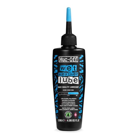 Muc-Off Chain Wet Lube 50ml 2-Pack | مادة تشحيم سلسلة دراجات قابلة للتحلل الحيوي | يقلل الاحتكاك ويطيل عمر السلسلة | تركيبة شمعية تطرد الماء | مناسبة لدراجات MTB ودراجات الطرق in Saudi Arabia