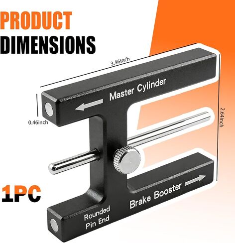 Stacool Brake Booster Adjustment Tool with Magnetic,Aluminum Brake Adjustment Tool for Adjusting Braking Distance,Universal Push Rod Brakes Adjustments Tools with Master Cylinder in Kuwait