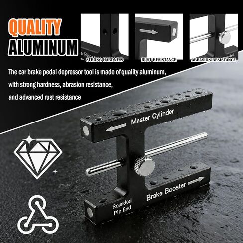 Stacool Brake Booster Adjustment Tool with Magnetic,Aluminum Brake Adjustment Tool for Adjusting Braking Distance,Universal Push Rod Brakes Adjustments Tools with Master Cylinder in Kuwait