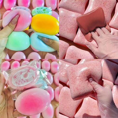 5-Pack Food Squishies Set - Slow Rising Squishy Toys, Cheese & Bread Butter Squishy, Sensory Stress Relief Squeeze Toys, Cute Desk Fidget Toy Gift in Kuwait