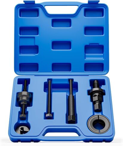 Power Steering Pump Pulley Removal Tool,Power Steering Pulley Puller/Installer Tool Set,Pump Pulley Puller Remover and Installer Set Tools Compatible with Ford, GM, VW and Chrysler Vehicles in Kuwait