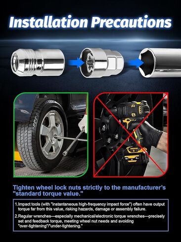 مجموعة M14 x 1.5 من قفل العجلة 5+2 مفتاح كروم مخروطي لأقفال عجلة المقعد تناسب كانيون أكاديا 3 YXS رحلة سيلفرادو تاهو سوبربان أفالانش/إسكاليد/سييرا يوكون XL in Kuwait