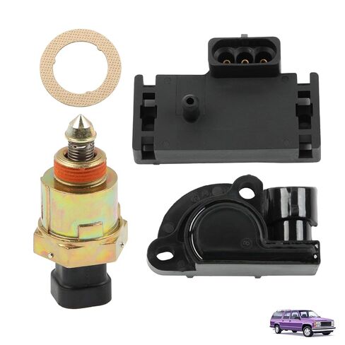 IACV Idle Air Control Valve MAP Manifold Absolute Pressure and TPS Throttle Position Sensor Replace 213-895 7696064 Fit for Chevy GMC S10 C/K1500 2500 3500 Suburban G10 G20 Yukon Sonoma 1991-1995 in Kuwait