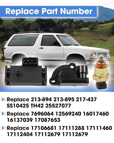 IACV Idle Air Control Valve MAP Manifold Absolute Pressure and TPS Throttle Position Sensor Replace 213-895 7696064 Fit for Chevy GMC S10 C/K1500 2500 3500 Suburban G10 G20 Yukon Sonoma 1991-1995 in Kuwait